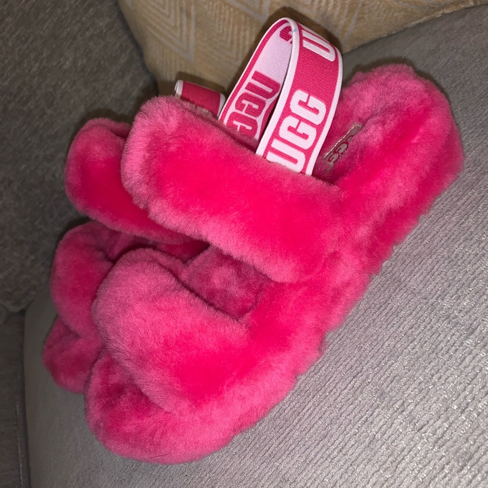 Womens Ugg Oh Yeah Slide Sandal - Berry